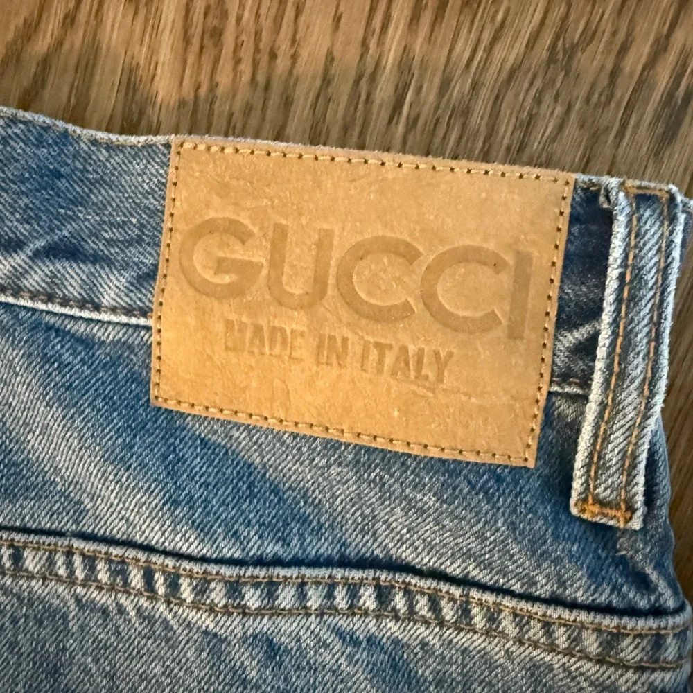 NEW Gucci Blue Straight Slim Leg Jeans Horsebit size 30 10US Denim - Picture 4 of 13